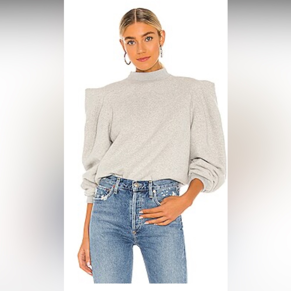 AGOLDE NWOT PUFF SLEEVE SWEATSHIRT WITH PUFF SLEEVE